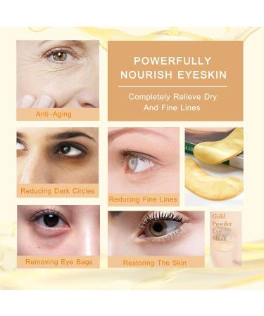 Moulis 24K Gold Collagen Under Eye Masks Skincare Eye Masks for Puffy Eyes Anti Wrinkle Eye Masks for Dark Circles Anti Aging Under Eye Patches Treatment Hydrating (25 Pairs) - Buy Online on SooperMarket.com