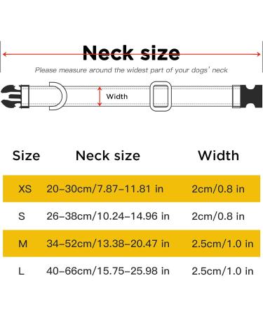 Heele Soft Padded Neoprene Dog Collar for Small & Medium Dogs | Adjustable Reflective Training Collar - Orange Longitudinal 34-52 cm (1 Pack) - Buy Online on SooperMarket.com