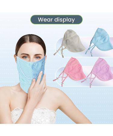 WSERE 4pcs Dustproof Breathable Cotton Half Face Shield Cover - Reusable & Washable for Men and Women - Outdoor or Daily Use - 4 Colors - Buy Online on SooperMarket.com