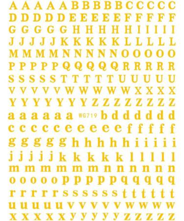 JMEOWIO Letters Nail Art Stickers Decals - 8 Sheets Self Adhesive English Alphabet Design for DIY Nail Decoration | Women Girls - Buy Online on SooperMarket.com