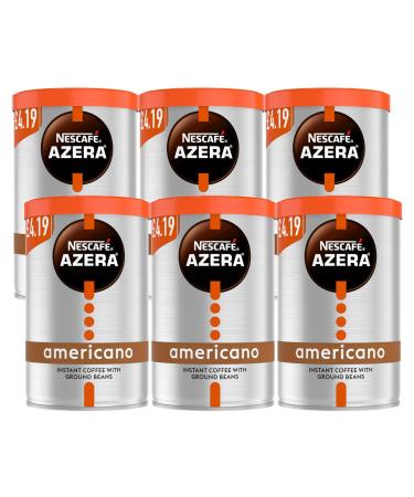Nes Azera Americano - 90g (Pack of 6) | Rich and Smooth Instant Coffee | Perfect for Coffee Enthusiasts