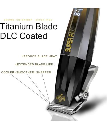 Super Fade Professional Hair Clipper for Barbers - Fast Cordless & Whisper Quiet | 90+ Min Runtime & Crunchy Blade for Perfect Blurry Fades - Buy Online on SooperMarket.com