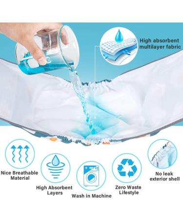 Dono 3-Pack Reflective Dog Diapers with Washable Belly Band for Small Medium & Large Dogs - Frying Eggs Design (L) - Buy Online on SooperMarket.com