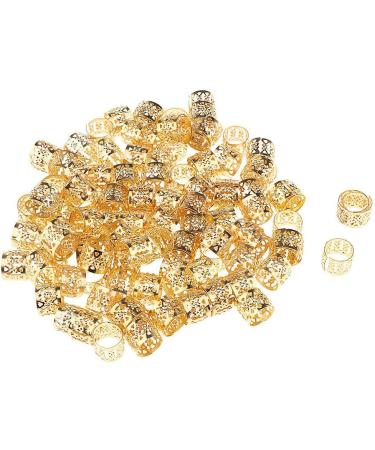 B Blesiya Lots 100 Pieces Hair Clip Rings Decorations Braid Hair Loops Headband Accessories Braiding Metal Cuffs Gold 10x8 mm 1 count (Pack of 100) Gold - Buy Online on SooperMarket.com