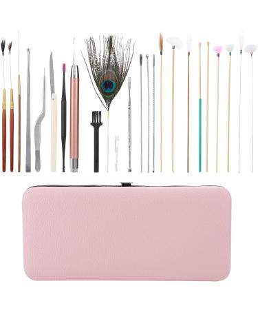 23Pcs Stainless Steel Double Headed Ear Spoons Set - Ear Wax Removal Tool with Spiral Tips for Ear Care - Cherry Powder Ear Picking Set - Buy Online on SooperMarket.com