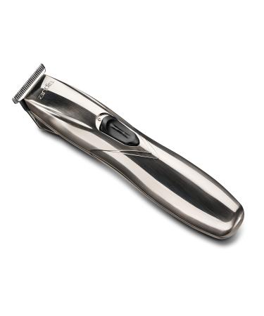 Andis 32400 Slimline Pro Cord/Cordless Beard Trimmer, Lithium Ion T-blade Trimmer, Close Cutting T-Blade Zero Gapped, Chrome