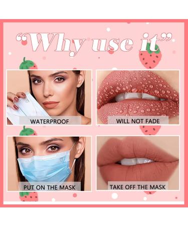 Buy 6 Colours Matte Liquid Lipstick Set B | Long Lasting Waterproof Lip Gloss & Nourishing Color Lip Glaze for Women - International Shipping - Buy Online on SooperMarket.com
