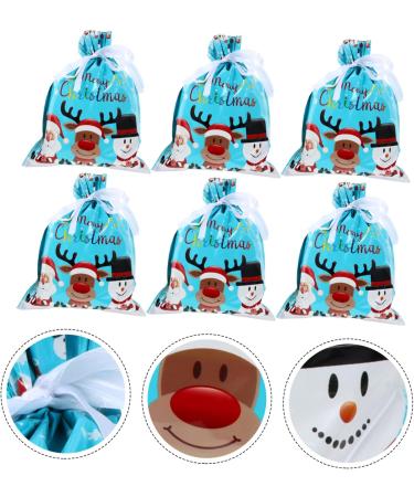 KOMBIUDA Santa Bags 6 Pcs Biscuit Drawstring Bag Candy Bags Xmas Goodie Bag Xmas Candy Pouch Child Christmas Bag - Buy Online on SooperMarket.com