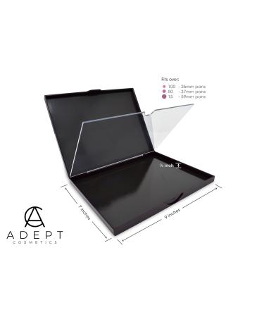 Adept Double Sided Magnetic Empty Palette in Singularity Black Holds 100+ Standard Eyeshadow Pans Hardshell Case - Buy Online on SooperMarket.com
