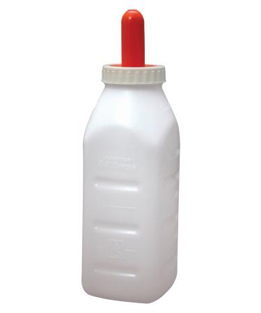 E-Z Nurse Feeding Supplies 2 quart Screw-On Calf Nursing Set of Bottle with Nipple & Cap  Small 1