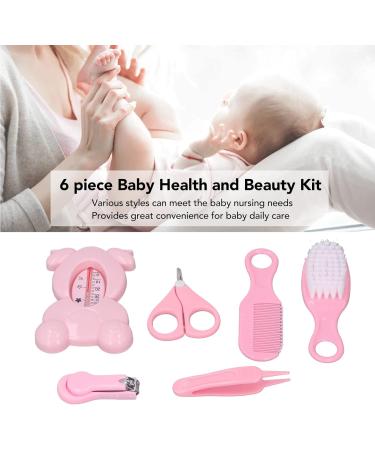 BORDSTRACT Baby Healthcare and Grooming Kit 6 Pcs - Pink Nursery Care Set for Newborns - Buy Online on SooperMarket.com