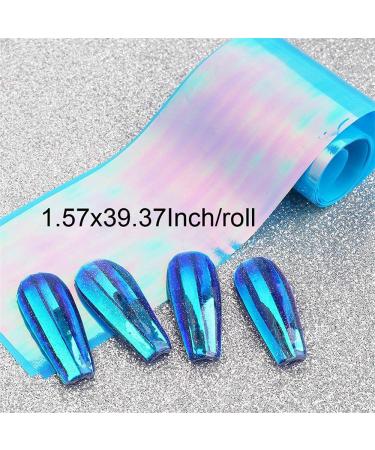 Dornail Aurora Nail Foil Stickers: Broken Glass Paper Nail Decals for Nail Art Decor - Buy Online on SooperMarket.com