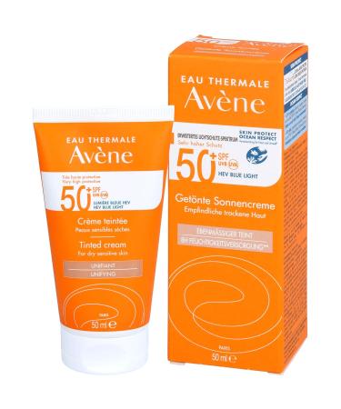 Avene Tinted Sunscreen SPF 50 - 50ml | Broad Spectrum UV Protection | International Shipping - Buy Online on SooperMarket.com