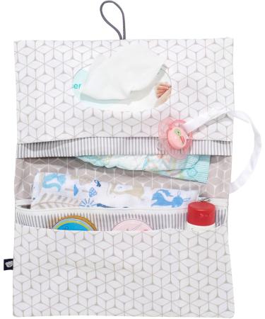 Alvi Diamond Taupe Diaper Bag - Compact 28x18 cm Ideal for Stylish Moms | International Shipping Available - Buy Online on SooperMarket.com