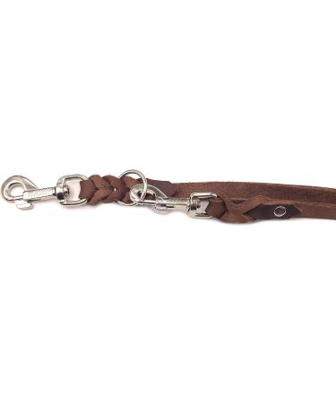Adjustable Dog Liner for Small & Large Dogs - 2m Dark Brown Double Linen | Perfect for All Breeds - Buy Online on SooperMarket.com
