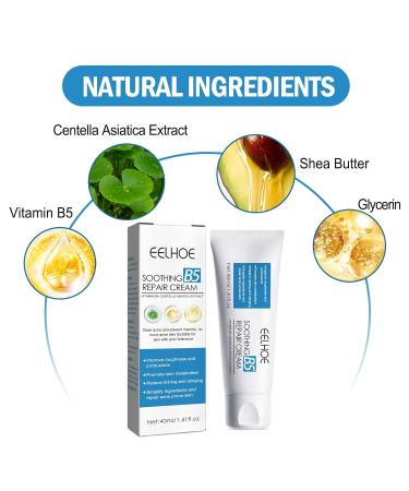 B5 Soothing Repairing Cream - Strengthen Skin Barrier Repair Acne-Prone Skin Improve Roughness | 40ml - International Shipping Available - Buy Online on SooperMarket.com