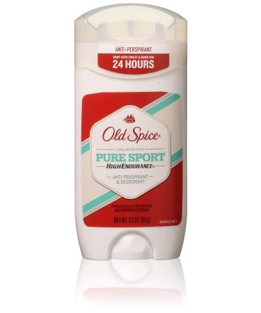 Old Spice High Endurance Anti-Perspirant & Deodorant Pure Sport 3 oz (Pack of 4) Pure Sport 3 Ounce (Pack of 4)