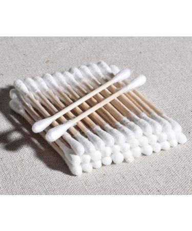 130 Counts Organic Cotton Swabs - Cruelty Free Double Tipped Buds for Eco-Friendly Cleaning & Beauty - Buy Online on SooperMarket.com