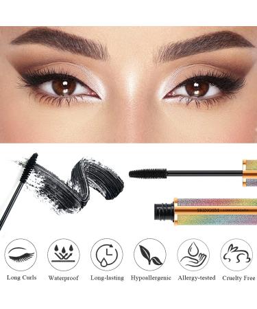 2 Pack Waterproof 4D Silk Fiber Mascara - Volume & Length, No Clump, All Day Wear - Buy Online on SooperMarket.com