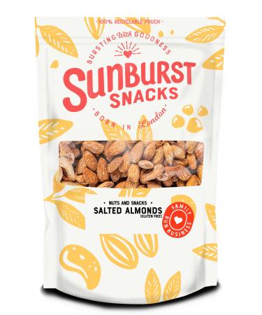 Sunburst Whole Almonds Dry Roasted & Sea Salted Non GMO (No Oil) 1kg