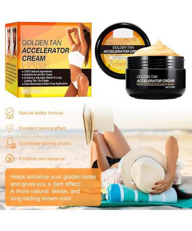 Tanning Accelerator Cream 50g Long Lasting Sunbed Cream Tanning Cream Intensive Tanning Gel Self Tanner Gel Effective in SunBeds Outdoor Sun Rapid Tanning Cream Achieve a Natural Tan - Buy Online on SooperMarket.com