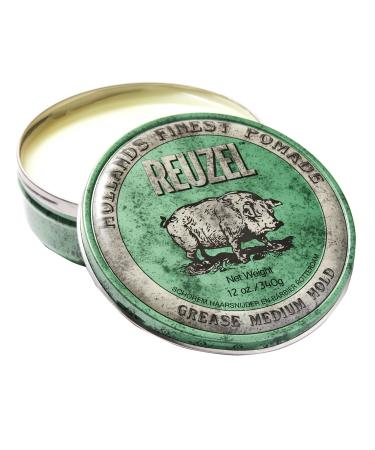 Reuzel Green Grease Medium Hold Pomade Hair Holding Wax For Men 340 g Apple 340 g (1 pack)