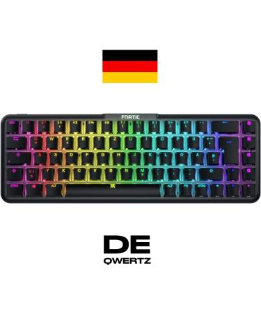 Fnatic Gear Streak65 | Compact Mechanical Gaming Keyboard | LED RGB Backlight | Speed Silver Switch | 65% Layout | DE QWERTZ - Buy Online on SooperMarket.com