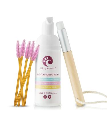 Wimpanista Eyelash Shampoo - Vanilla Scent Oil-Free Dermatologically Tested | 50ml | Made in Germany - Perfect Eyelash Care - Buy Online on SooperMarket.com
