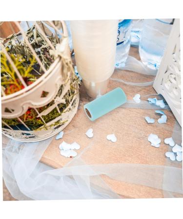 STOBOK 1 roll Supply Decorative Home Party Ribbon Wrapping Skirt Tulle Decor of Wedding Polyester DIY 2200X15cm White - Buy Online on SooperMarket.com