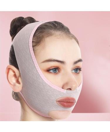 Double Chin Reducer Strap | Face Shaper Double Chin Strap V Shaped Bands Lift Bandage Double Chin Eliminator Reusable Breathable Adjustable Design for Face Neck - Buy Online on SooperMarket.com