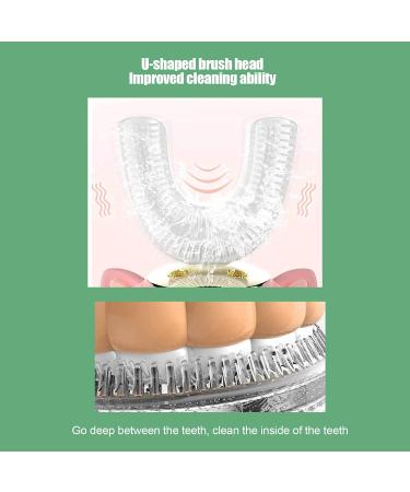 Shop Cute U-Shaped Electric Toothbrush | Automatic Intelligent Cleaning 5 Modes - Fun Oral Care Tool - Buy Online on SooperMarket.com