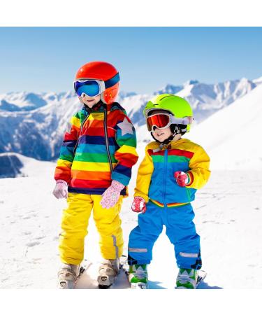 Azarxis Kids Ski Gloves - Warm Windproof Winter Gloves for Skiing Hiking & Snowboarding | Red S (4-6 Years) - Buy Online on SooperMarket.com