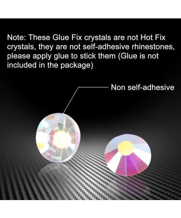Jollin SS12 Transparent Rhinestones - 1440pcs Glass Flat Back Gems for Glue Attachment - Perfect for Crafts & DIY Projects - Buy Online on SooperMarket.com
