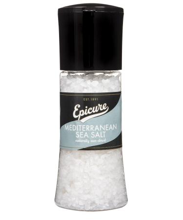 Epicure Mediterranean Sea Salt Freshly Ground Seasoning Grinders 270 g (Pack of 1) Mediterranean Sea Salt Single