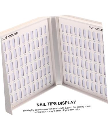 WOFASHPURET Nail Art Fake Nail Showing Board Presentation Board Nail Art Display Tips Manicure Showing Board Nail Color Chart Display Nail Rest Stand Paper Glue Bracket - Buy Online on SooperMarket.com