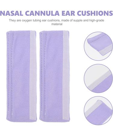 Healeved 1 Pair Nasal Cannula Ear Cushions Comfort Wrap Cannula Ear Protectors Oxygen Tubing Ear Cover Nasal Strap Sleeve for Oxygen Patients to Help Relieve Ear Pain Violet - Buy Online on SooperMarket.com