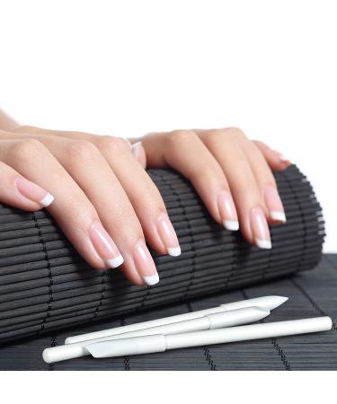 PAGOW 5-Piece White Nail Whitening Pencils Set with Cuticle Pusher - DIY French Manicure Supplies & Nail Art Decoration Tool - Buy Online on SooperMarket.com