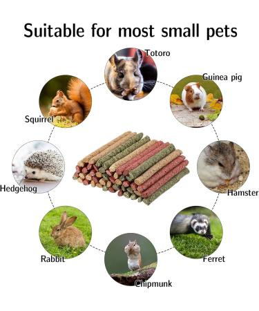 Buy Metagio 50-Piece Timothy Hay Sticks for Rabbits | Chew Toys for Guinea Pigs Hamsters & Chinchillas | 3 Delicious Flavors - International Shipping Available - Buy Online on SooperMarket.com