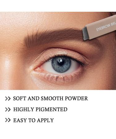BOOBEN Eyebrow Powder Kit - Waterproof Long-Lasting Eyebrow Palette with Brush in 3 Colors (Light Brown Coffee) | Professional Eye Makeup - Buy Online on SooperMarket.com