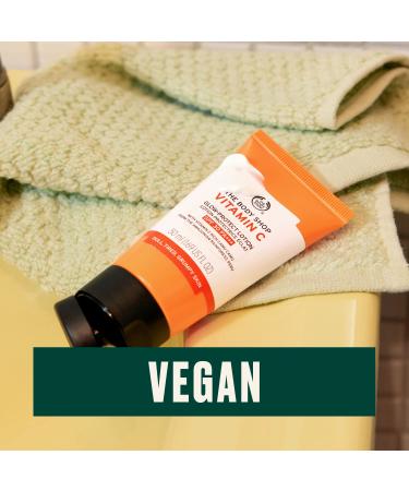 The Body Shop Vitamin C Glow-Protect Lotion SPF 30 1.69 oz - Vegan Moisturizer for Tired Dull Skin - Buy Online on SooperMarket.com