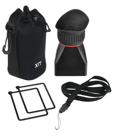 Xit XTLCDMV Professional LCD Viewfinder with 2X Magnification (Black)