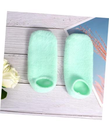 minkissy 2 Pairs Hard Feet Socks Gel Socks for Cracked Heels Cracked Heels Guard Gel Socks for Moisturising Feet Gel Moisturizing Socks Spa Feet Sleeves Dry Feet Socks Earth Anti-Crack - Buy Online on SooperMarket.com
