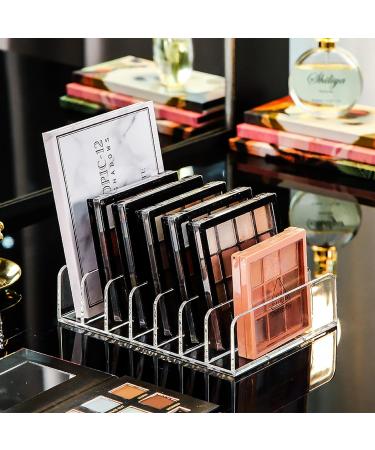 Vowcarol Eyeshadow Palette Organizer Acrylic 7-Section Clear Makeup Holder - 2 Pack - Buy Online on SooperMarket.com