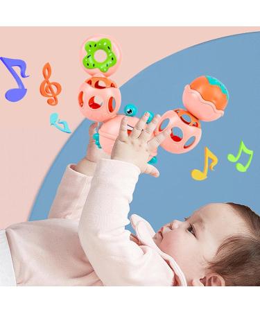Abbto Babyrassel Crab Shape Newborn Toy - Soft Sensory Ball & Calming Bite Ring for Babies - Buy Online on SooperMarket.com