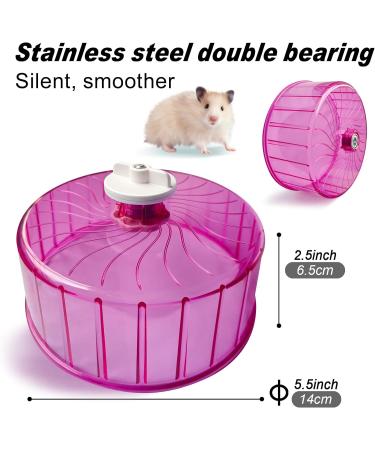 Hamster Wheel Silent Wheel Super Silent Hamster Exercise Wheels Silent Hamster Wheel Adjustable Stand Hamsters Exercise Wheels Quiet Rat Wheel ( 5.5 inch Pink) 5.5 inch Pink - Buy Online on SooperMarket.com