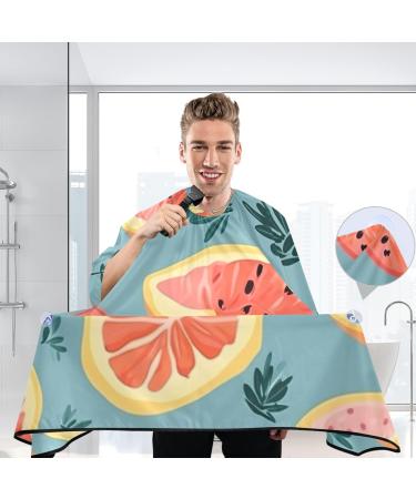 Kigai Cartoon Lemon Barber Cape - Waterproof Hair Cutting Cape for Men & Women | Adjustable Snap Closure Professional Salon Hairdressing Cape - Buy Online on SooperMarket.com