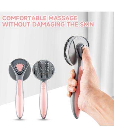 Willight Self-Cleaning Pet Brush for Dogs & Cats - Long & Short Hair - Pet Care Tool for Undercoat Removal - Pink - Buy Online on SooperMarket.com