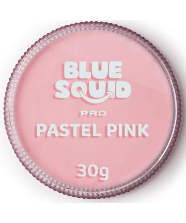 Blue Squid PRO Face Paint - Pastel Pink (30gm), Professional Water Based Single Cake Face & Body Paint Makeup Supplies for Adults Kids Halloween Facepaint SFX Water Activated Face Painting Non Toxic