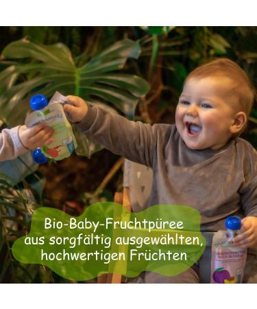 Organic Quetschies by Marmaluzi - Premium Sugar-Free Fruit Puree for Babies 6 Months+ - Gift Set 4 Pack (4 x 90g) - Healthier Snack Option - Buy Online on SooperMarket.com