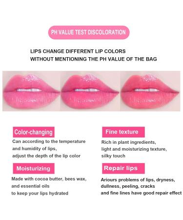 Petansy 6 Pack Crystal Jelly Flower Lipstick Set - Long Lasting Moisturizing Lip Gloss Kit with Magic Color Change - Nutritious Temperature Lip Balm Set - Buy Online on SooperMarket.com